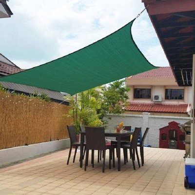 Sun shade sail ShadeRoof 3mx4m, green 90%, rectangle