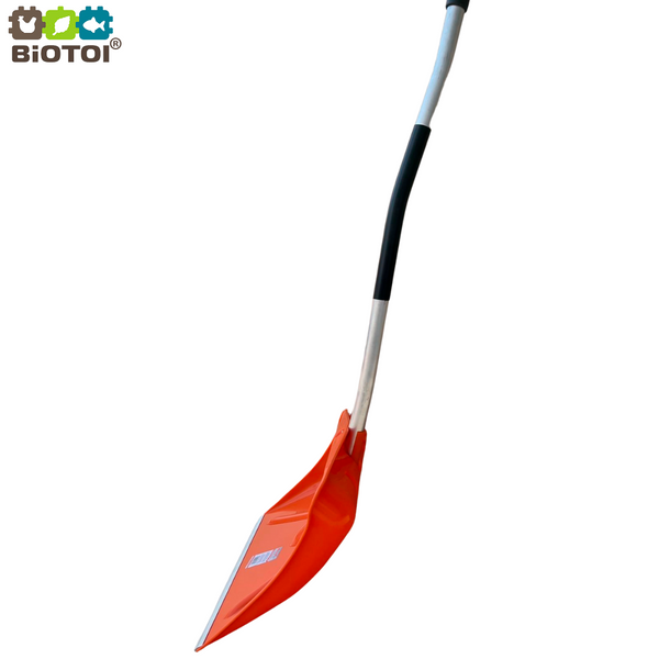 MAAN reinforced snow removal shovel ORANGE with aluminum handle